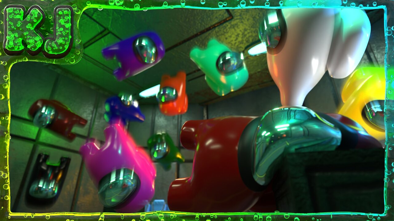 Among Us/jello but everyone dies in the lobby / 3D Animation