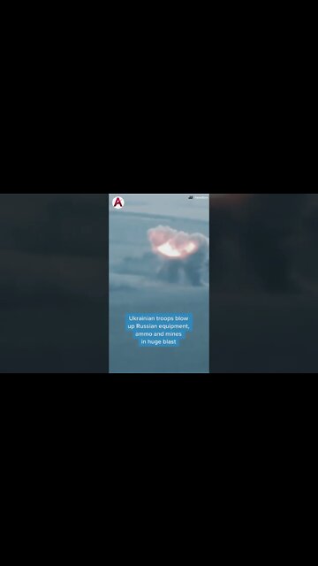 Dramatic footage shows Ukrainian forces destroy Russian military equipment.