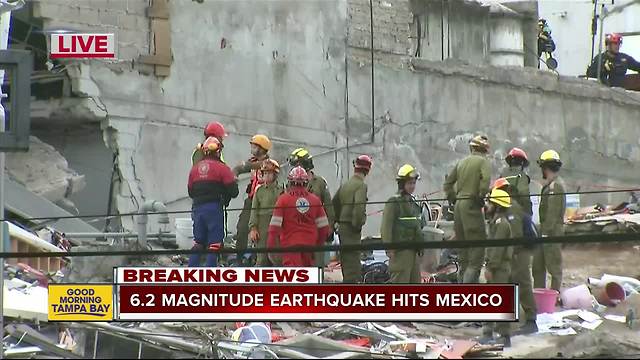 Strong 6.2 aftershock rocks southern Mexico