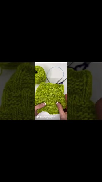 See the Basketweave stitch tutorial now on my channel. #knit #knittutorial #knittingpattern
