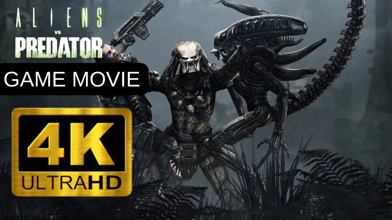 Alien Vs Predator Game Movie | Alien Vs Predator | 4K