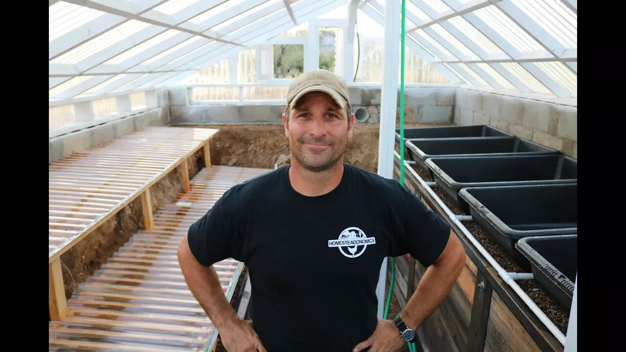 Sunken Greenhouse - Winter Prep