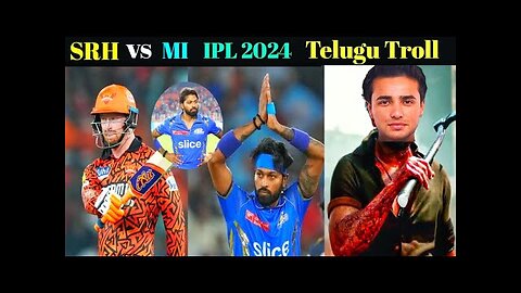 SRH VS MI match troll/ Telugu 2024 ipl matches troll|| SRH TROLL|| hartik pandya trolla