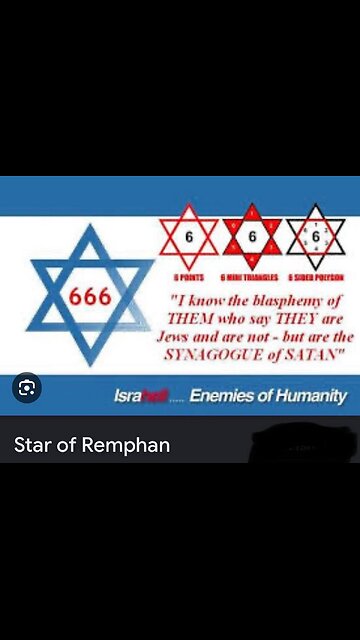 It's One World System, and its symbols of control are the Star of Remphan and the Menorah.