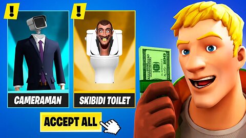 Surprising Him With SKIBIDI TOILET Skins in Fortnite!