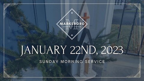 MCC January 22nd Sunday Service