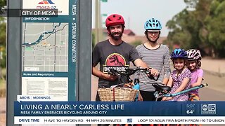 Family living a nearly car-less life
