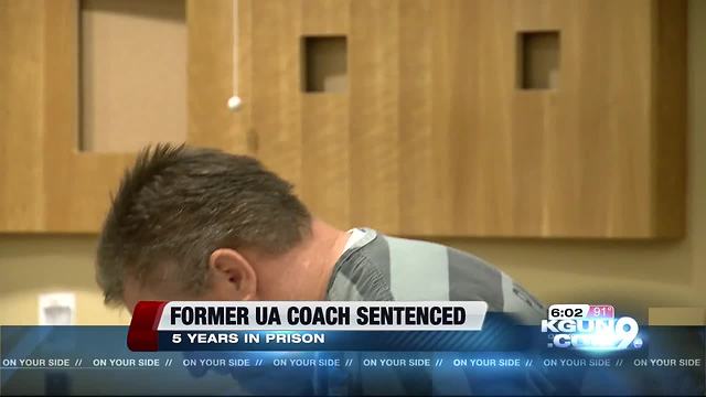Former UA coach gets 5 years in assault on athlete