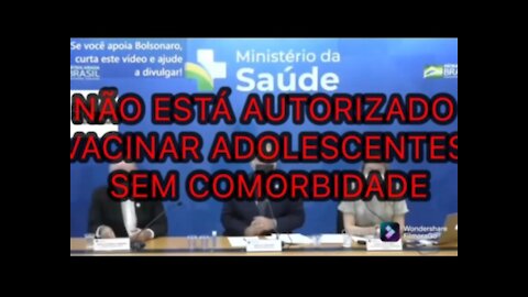 VACINAR ADOLESCENTE SEM COMORBIDADE NÃO ESTÁ AUTORIZADO PELO MINSTÉRIO DA SAÚDE