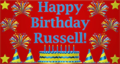 Happy Birthday 3D - Happy Birthday Russell - Happy Birthday To You - Happy Birthday Song