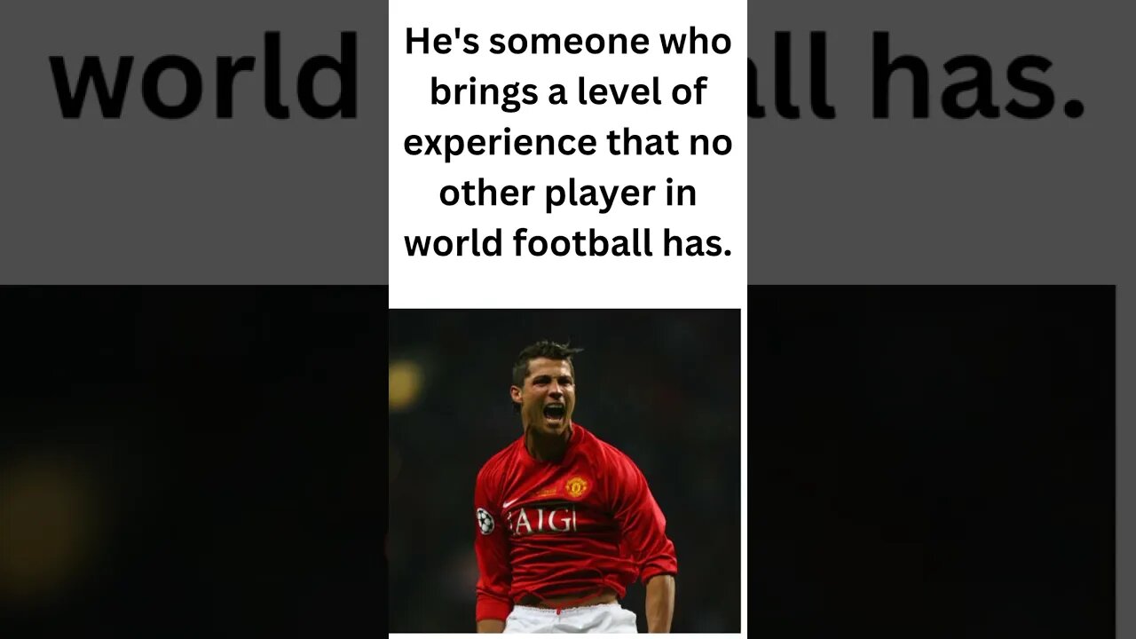 Ronaldo's inclusion was simple. #short