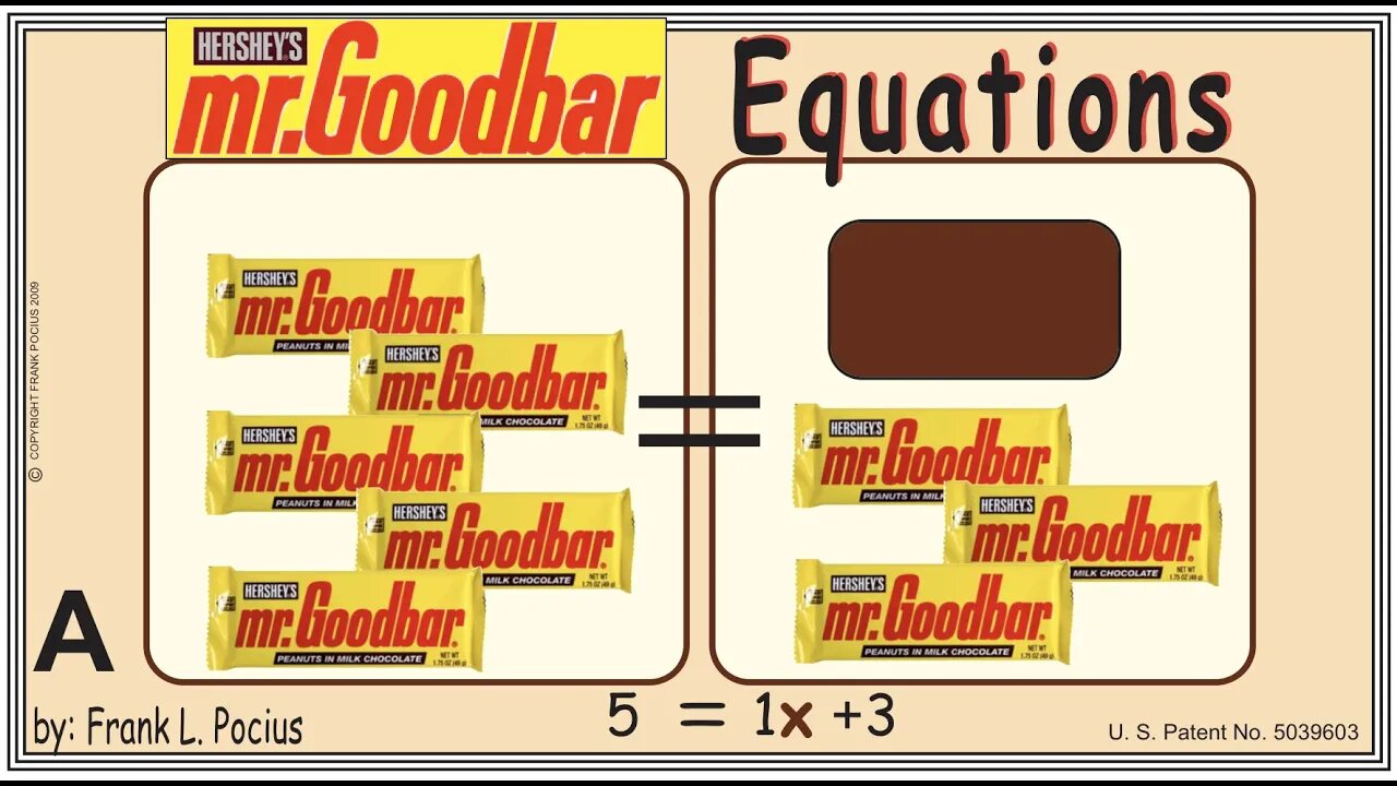 A1_vis mrGOODBAR X 5=1x+3 _ SOLVING BASIC EQUATIONS _ SOLVING BASIC WORD PROBLEMS