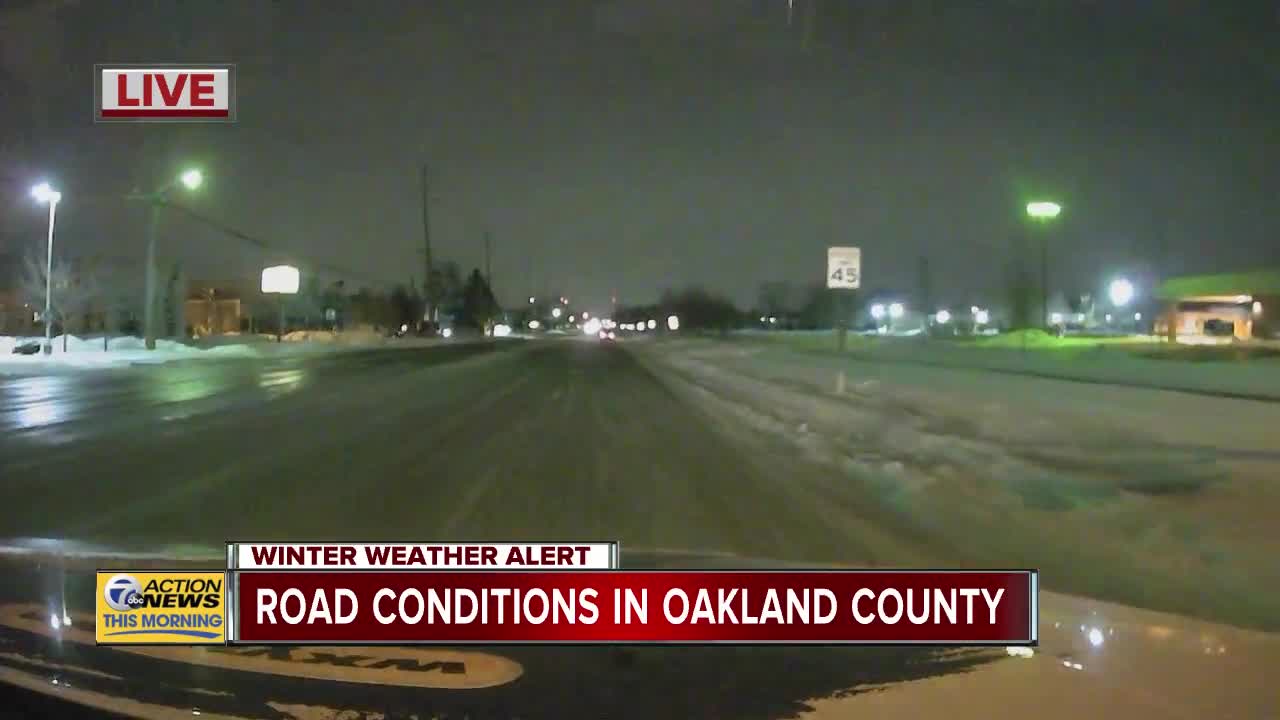 Road conditions in Oakland County