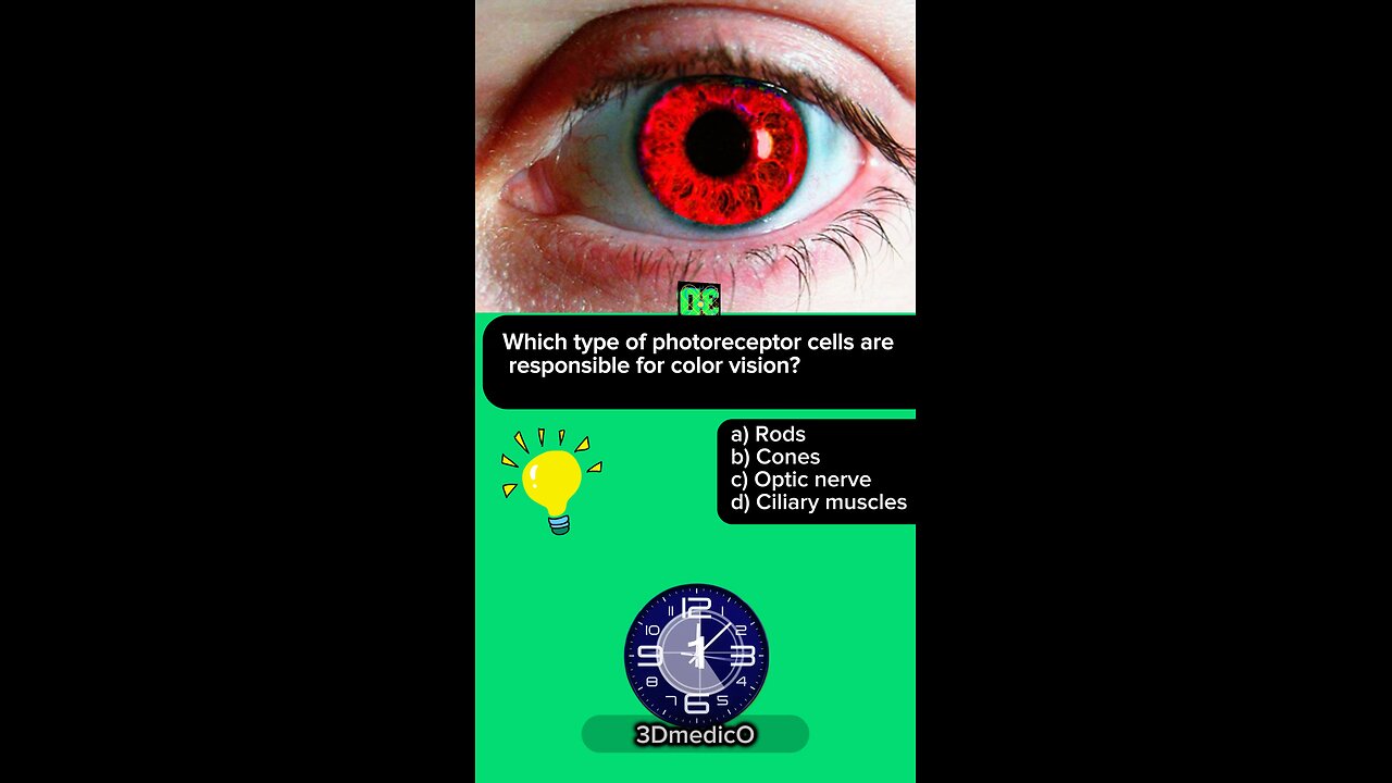 ANSWER Question: Medical MCQs Part Eye 2#mcqs #medical #kidney #health #3Dmedico #Medical #eye