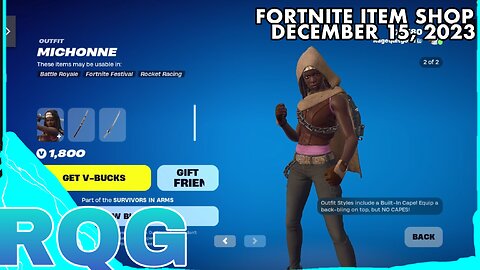 WALKING DEAD IS BACK! FORTNITE ITEM SHOP (December 15, 2023)