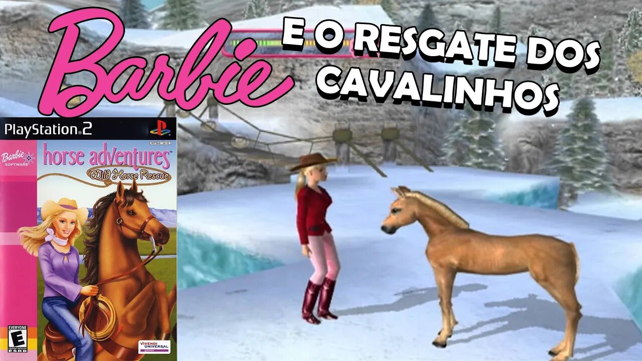 BARBIE NA SUA AVENTURA COM CAVALOS - Barbie Horse Adventures Wild Horse Rescue PS2