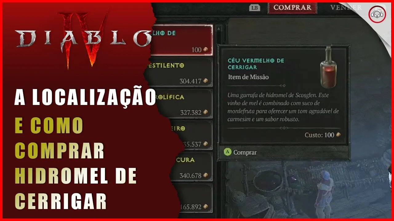 Diablo 4, Como comprar Hidromel de Cerrigar | Super-Dica Pt Br