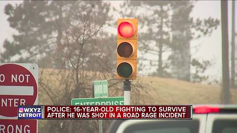 Teenager shot in road rage incident in Allen Park