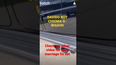 Davido buy G wagon for Chioma #short #davidochioma