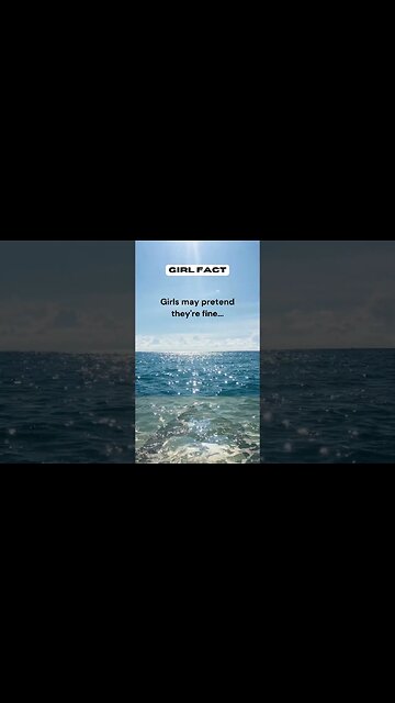 Girls may pretend they're fine #shorts #facts #girlfacts