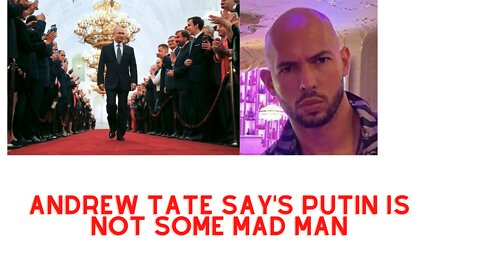 ANDREW TATE SAY'S PUTIN IS NOT A MAD MAN