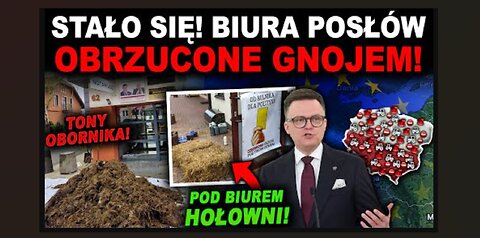 POSŁOWIE UCIEKLI PRZED ROLNIKAMI! CI WYWALILI GNÓJ NA ICH BIURA!
