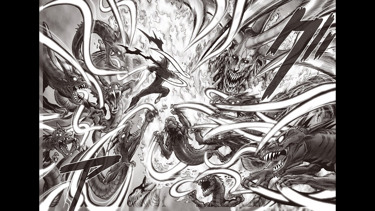 ONE PUNCH MAN, GAROU Vs MONSTER KING OROCHI FULL FIGHT