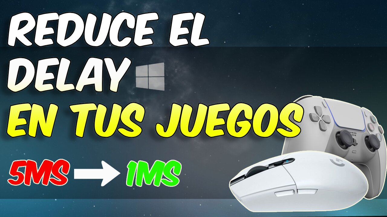 ELIMINA el INPUT LAG en todos los JUEGOS en MOUSE,TECLADO y MANDO | Quita el Delay 🖱️🎮✅