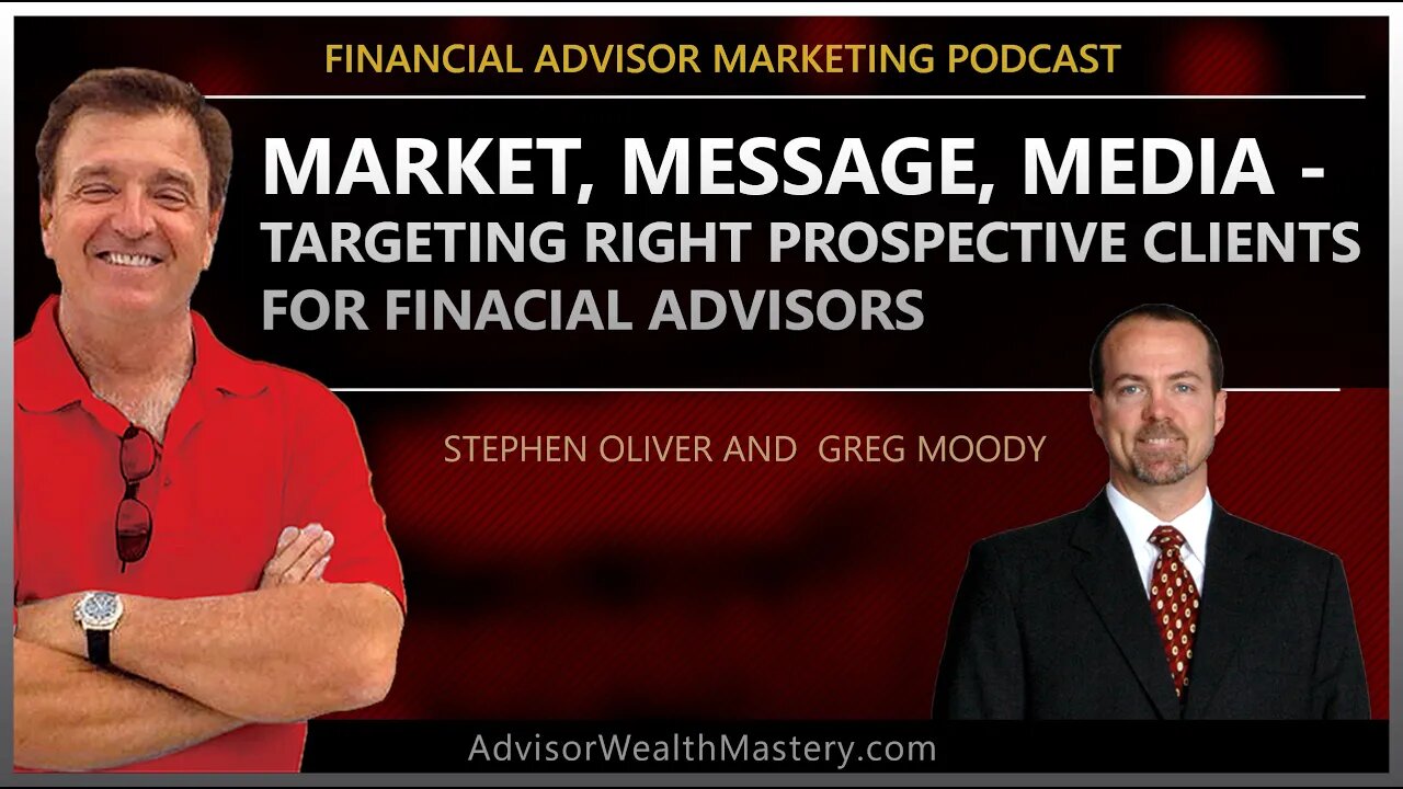 Financial Advisor Marketing Podcast: Market, Message, Media: Targeting the Right Prospective Clients