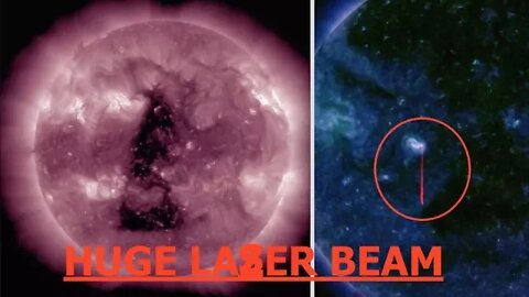 Massive Laser Shooting Out of the Sun & Crazy Triangle Coronal Hole! New Info CERN