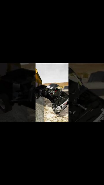 Train VS GMC Sierra – BeamNG Drive #shorts