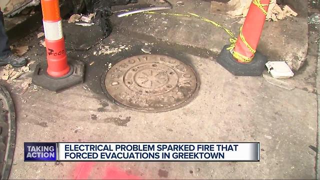 Blown manhole cover in Greektown landed on roof of 10 floor hotel