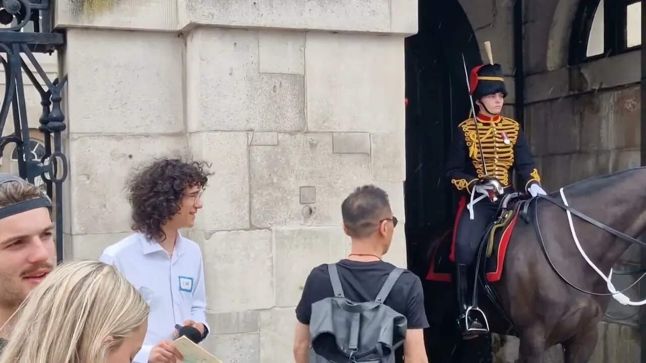 What Audio his recording 😳 #horseguardsparade