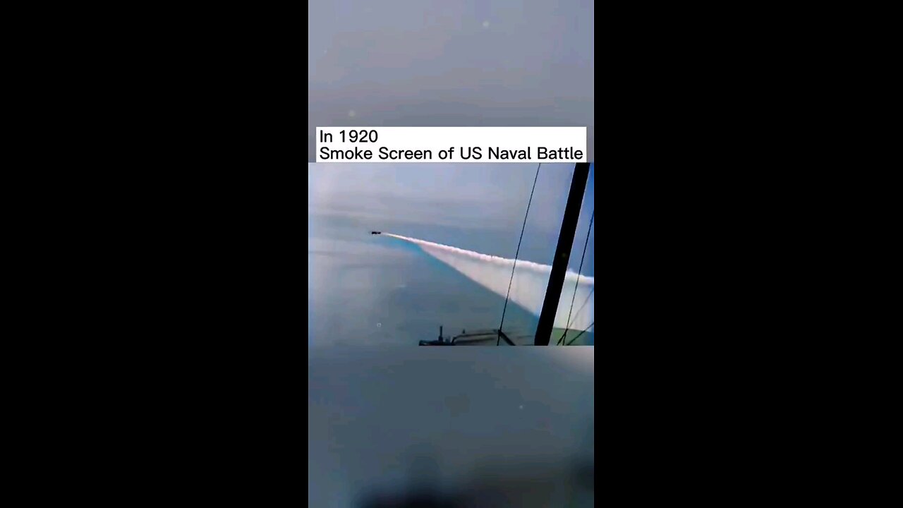 In 1920.Smoke Screen of US Naval Battle