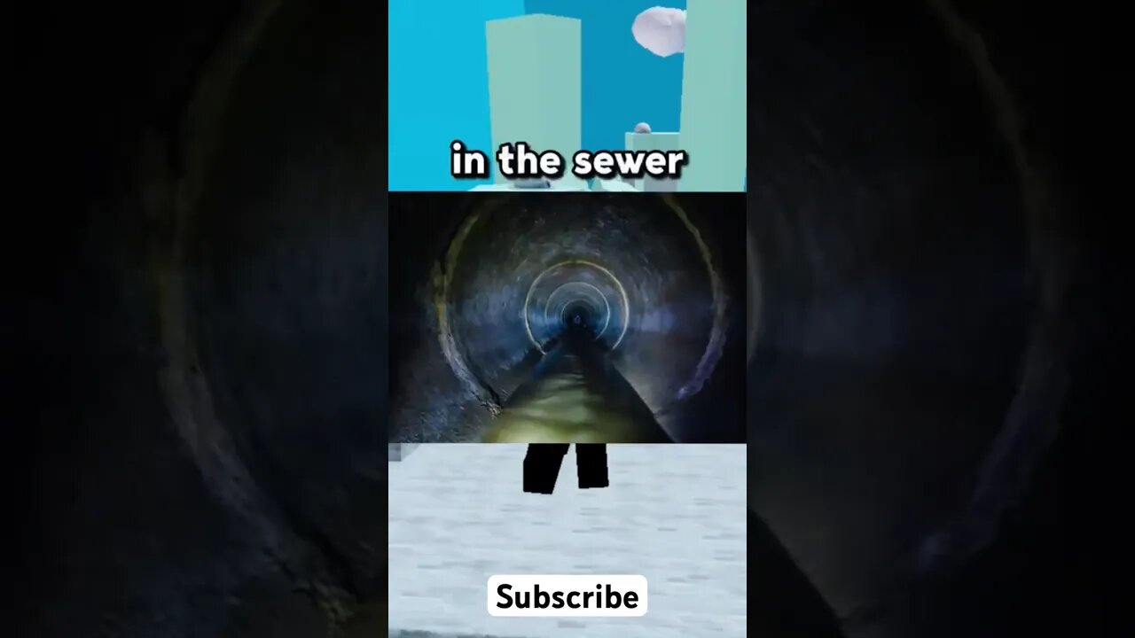 Never Play Roblox In A Sewer... (DANGEROUS) #shorts #youtubeshorts #funny