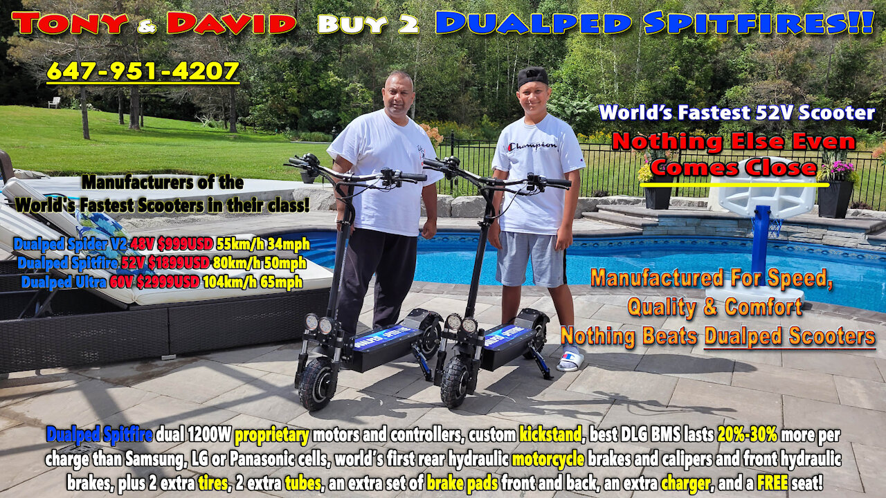 Tony and David In Bradford Buy 2 Dualped Spitfires & Love Them!