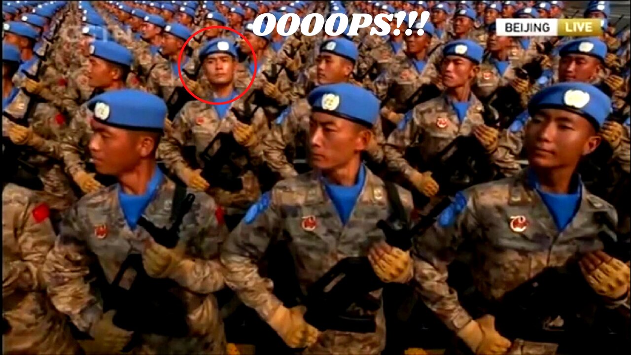 Chinese Soldier Hilariously Ruins Xi's Synchronized Parade