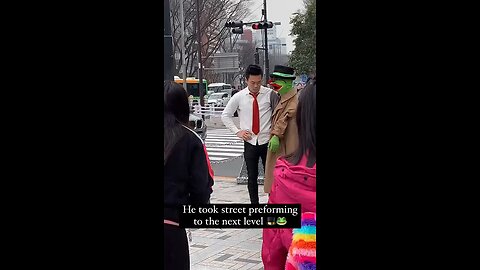 This Artist Has Mastered The Art Of Street Performing With a Twist Follow For More videos