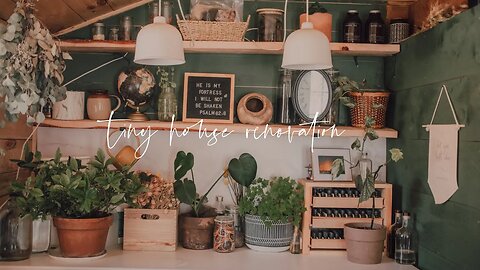 Tiny Cabin Renovation | Indoor Shower & Accent Wall