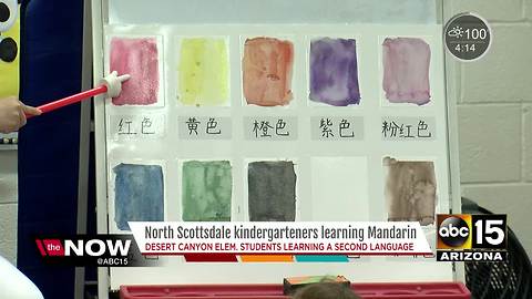 North Scottsdale kindergarteners learning Mandarin