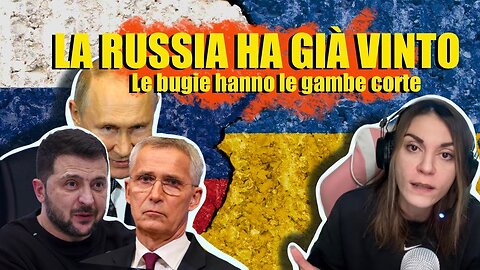 LA RUSSIA HA GIÀ VINTO E LE BUGIE HANNO LE GAMBE CORTE Per 20 mesi i media vi hanno raccontato che l'Ucraina stava vincendo sulla Russia,poi un giorno all'improvviso vi hanno detto:ah no!Ci scusiamo,sta vincendo Putin.Vi pare normale?