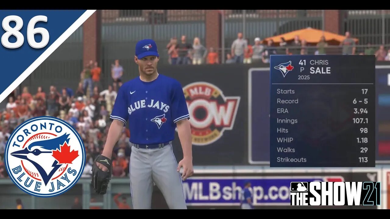 Chris Sales First Blue Jays Start l SoL Franchise l MLB the Show 21 l Part 86