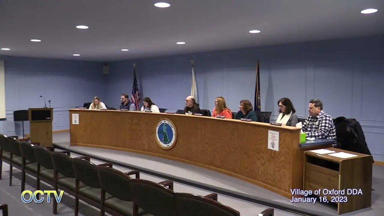 Village of Oxford DDA: 1/16/23