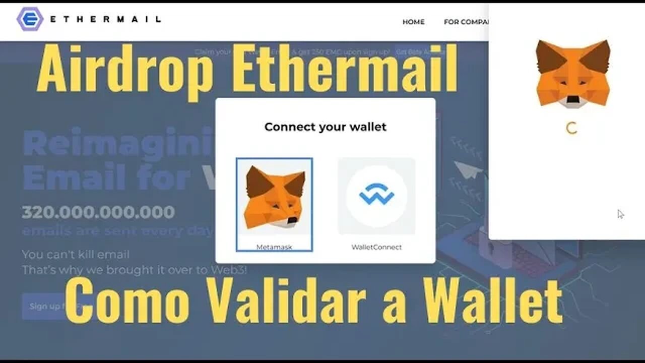 AIRDROP ETHERMAIL VALIDANDO SUA CONTA E WALLET PARA RECEBER! ARKHAM AIRDROP 2 NOTICIAS TABI AIRDROP