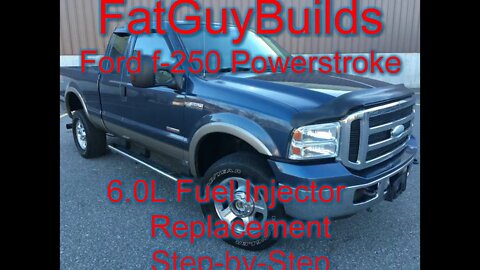 How To: Ford 6.0L Power Stroke Driver side Fuel Injector Replacement Step-by-step Fat Guy Builds