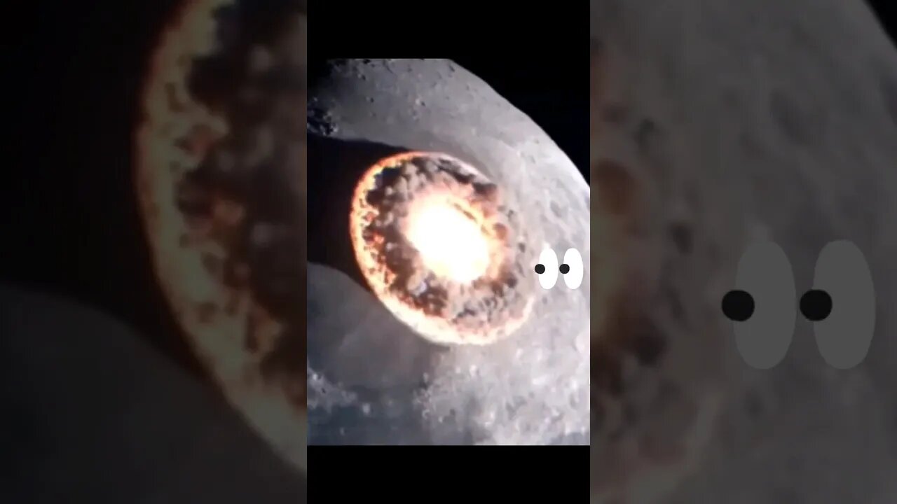 Meteor explosion on the moon #shorts