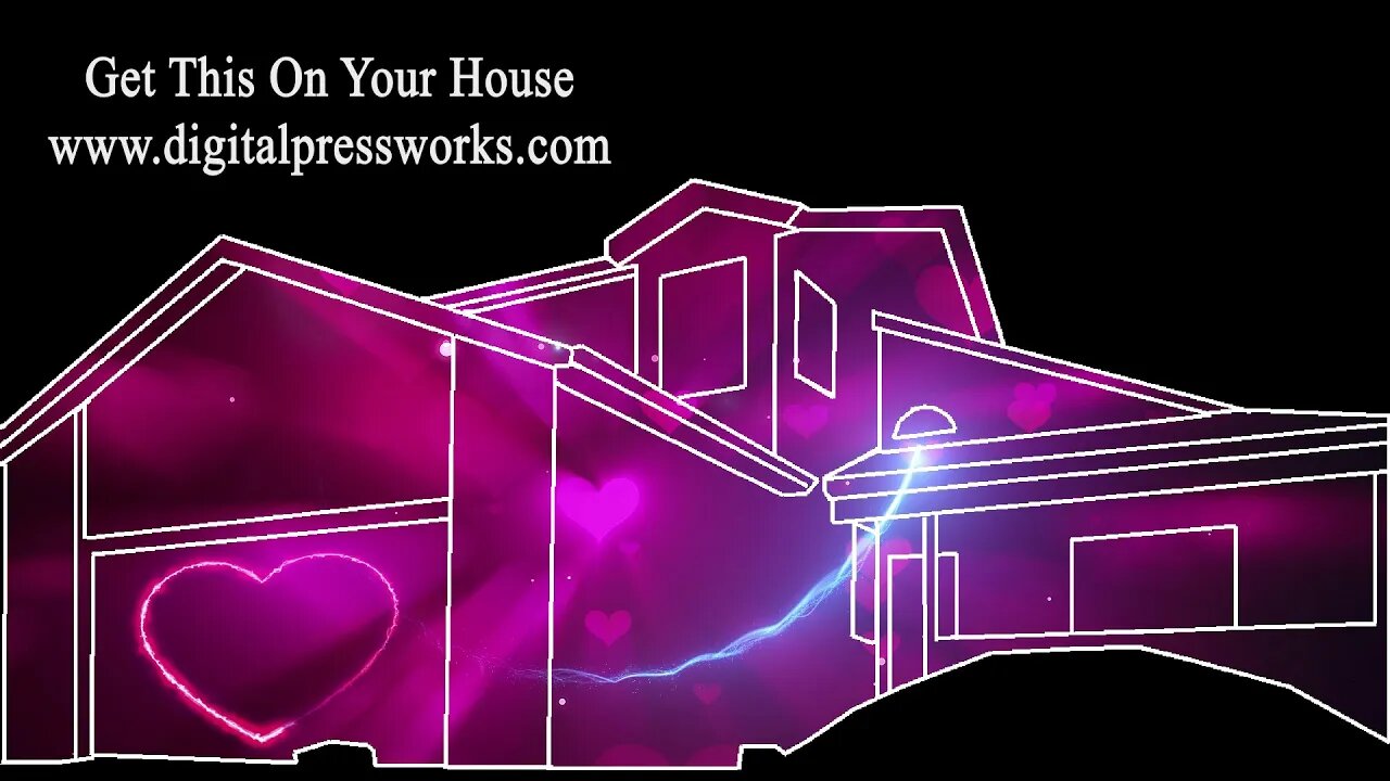 I Will Always Love You Valentines House Projection Mapping Video Sample