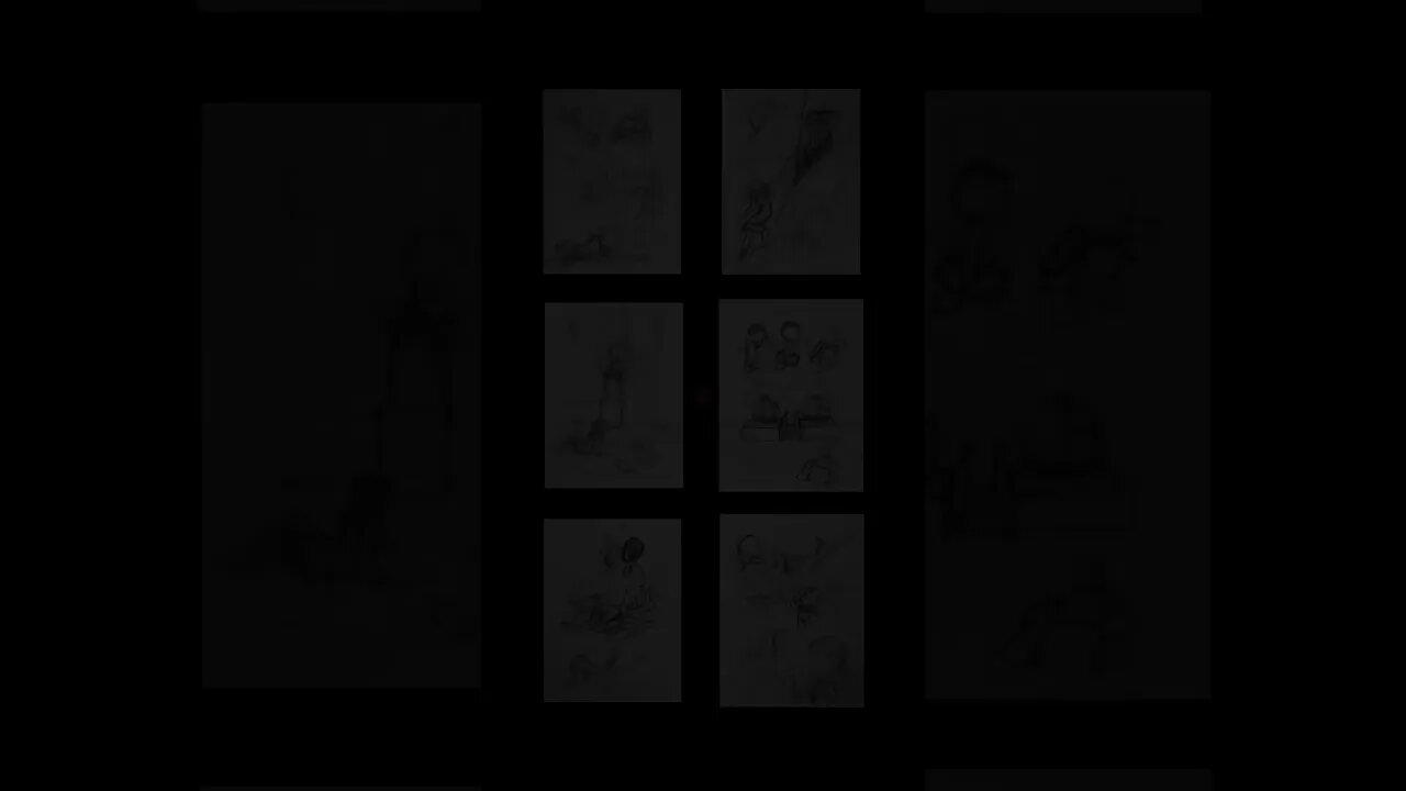 6 Pages of Pencil Comic Art