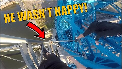 INSANE TRANSPORTER BRIDGE CLIMB *BUSTED*