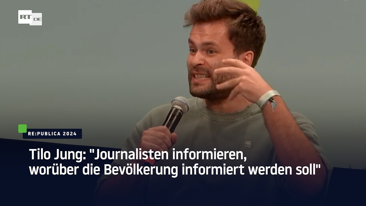 Tilo Jung: "Journalisten informieren, worüber die Bevölkerung informiert werden soll"